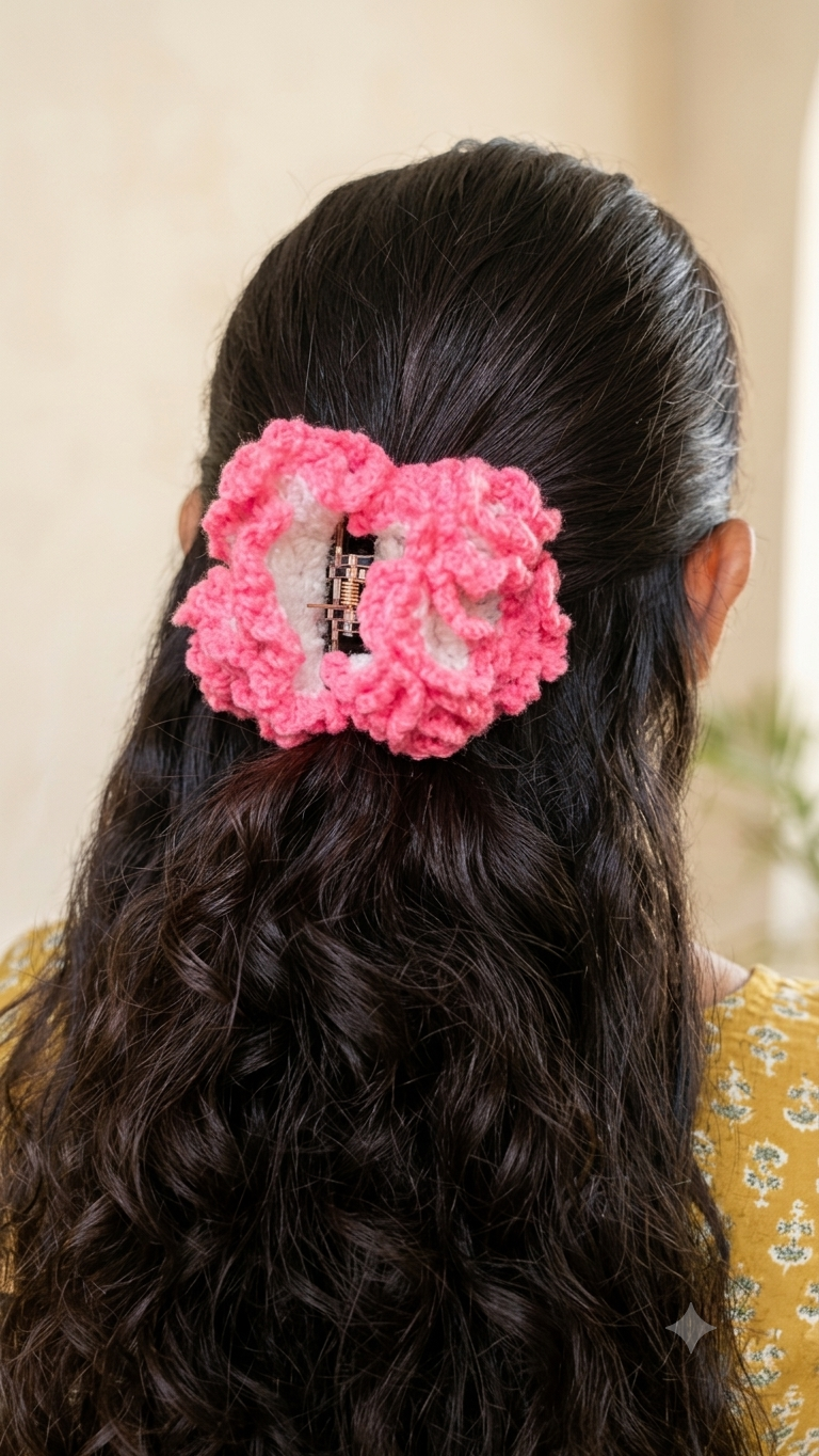 Crochet Hair Clutcher / Hair Claw Clip