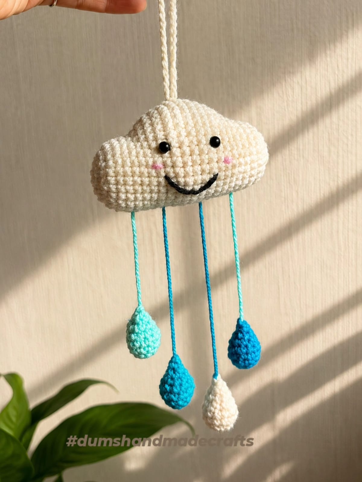 Crochet Cloud Car Hanging Decor